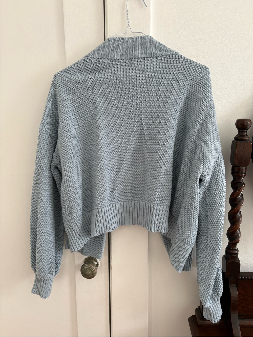 Quince Organic Cotton Waffle Stitch Sweater - Picture 5 of 5